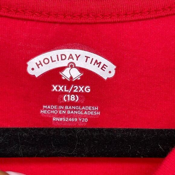 Holiday Time Girls Red Christmas Unicorn Snow Much Fun Long-Sleeved Tee XXL (18) - Picture 5 of 12